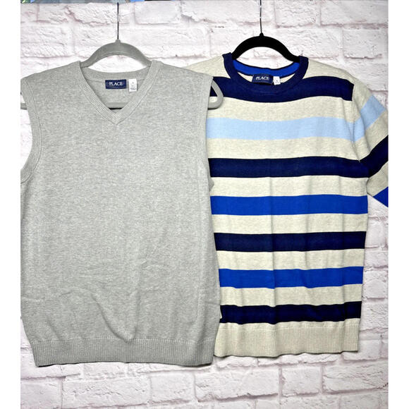 The Children's Place Other - NWT Boy's The Children’s Place Sweater Vest Bundle Blue Bay 16 XXL